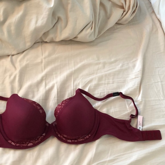 Victoria’s Secret Body Demi Bra Maroon Burgundy - Picture 2 of 3
